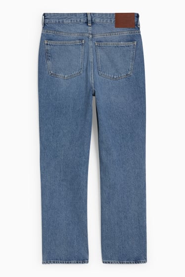 Dames - Straight jeans - high waist - jeansblauw