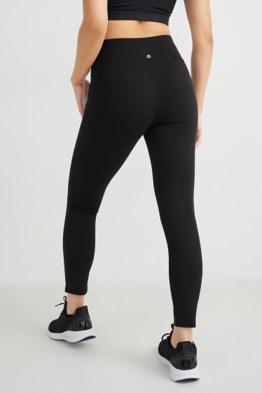 Damen - Funktions-Leggings - Supportive - Fitness - 4 Way Stretch - schwarz