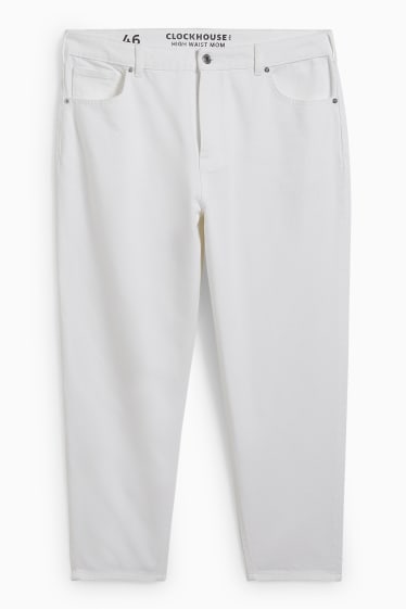 Dona - CLOCKHOUSE - mom jeans - high waist - blanc