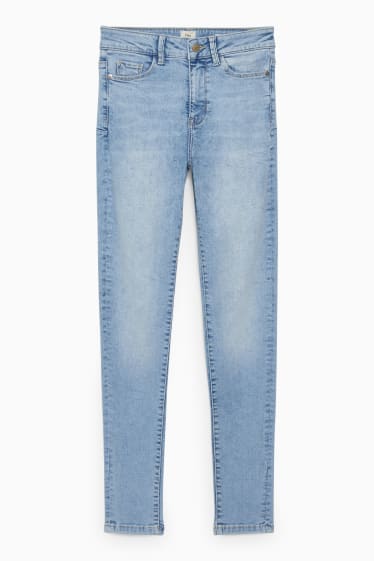 Damen - Skinny Jeans - Mid Waist - Shaping-Jeans - LYCRA® - helljeansblau