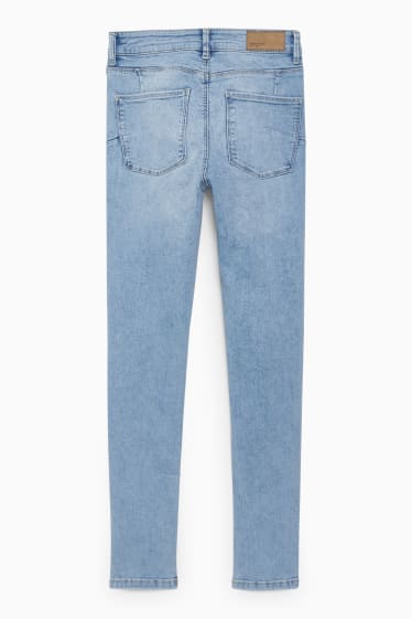 Dámské - Skinny jeans - mid waist - tvarující džíny - LYCRA® - džíny - světle modré