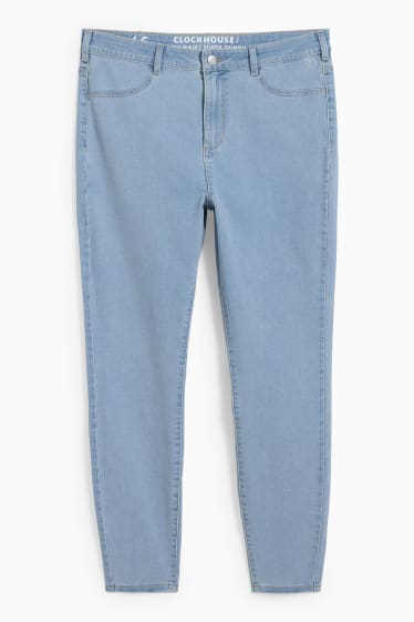 Femei - CLOCKHOUSE - super skinny jeans - talie înaltă - denim-albastru deschis