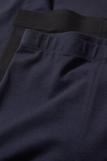 Femmes - Lot de 2 - leggings capri - bleu foncé