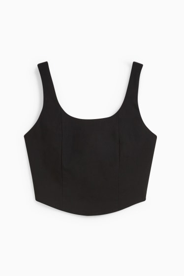 Teens & Twens - CLOCKHOUSE - Crop Top - schwarz