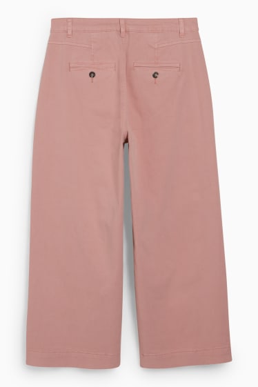 Damen - Culotte - High Waist - Wide Leg - pink