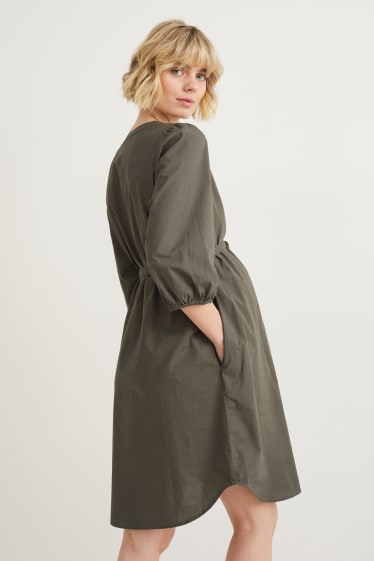 Femei - Rochie tip bluză pentru alăptare - verde