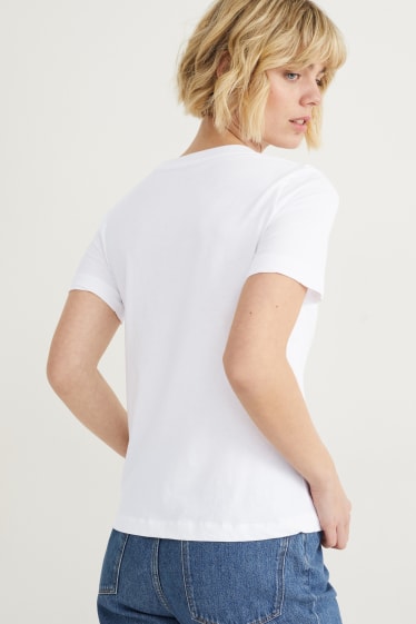 Mujer - Pack de 5 - camisetas - blanco