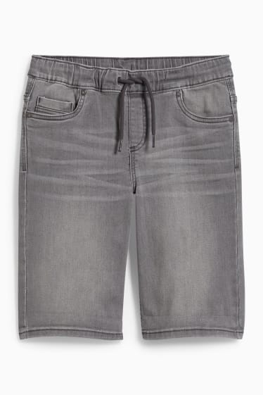 Kinder - Jeans-Shorts - grau