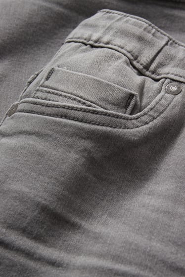 Kinder - Jeans-Shorts - grau