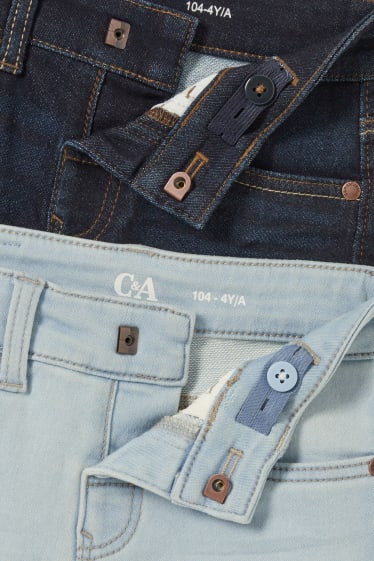Nen - Paquet de 2 - bermudes texanes - jog denim - texà blau fosc