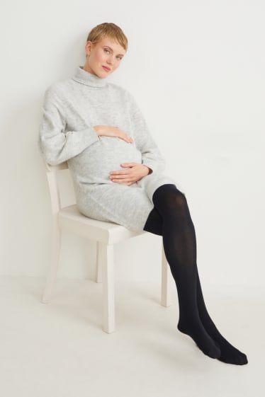 Femmes - Collant de maintien de grossesse - 100 den - noir