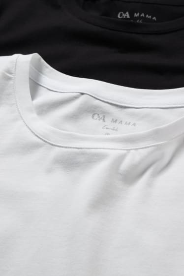 Dámské - Multipack 2 ks - těhotenské tričko - sněhobílá