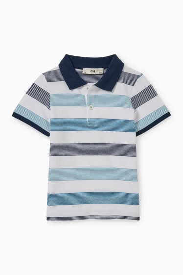 Children - Set - polo shirt and denim shorts - 2 piece - blue