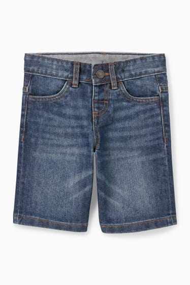 Kinder Jungen - Set - Poloshirt und Jeans-Shorts - 2 teilig - blau