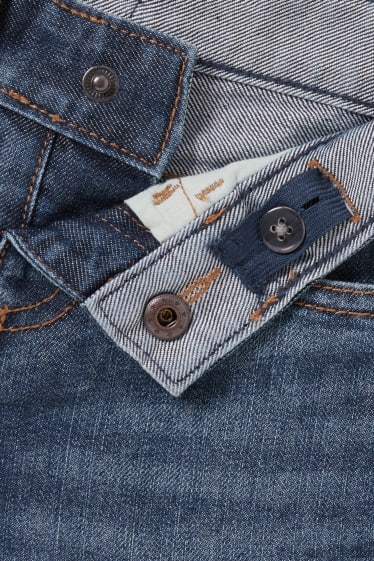 Kinder Jungen - Set - Poloshirt und Jeans-Shorts - 2 teilig - blau