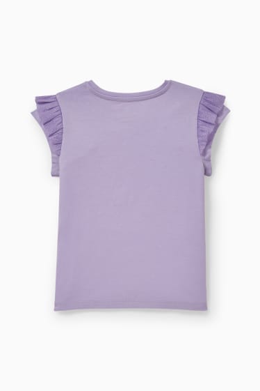 Children Girls - Frozen - short sleeve T-shirt - lilac