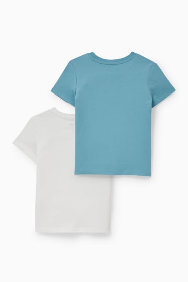 Dzieci - Wielopak, 2 szt. - koszulka z krótkim rękawem - biały