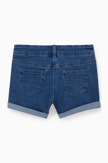 Copii - Pantaloni scurți de blugi - denim-albastru