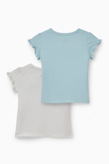 Kinderen - Set van 2 - Frozen - T-shirt - lichtblauw