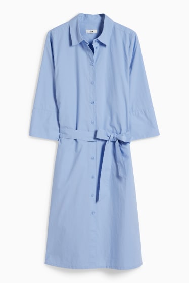 Women - Shirt dress - blue