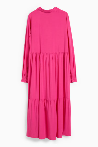 Dona - Vestit camiser - fúcsia