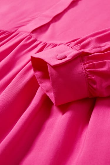 Damen - Blusenkleid - pink