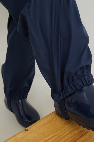 Dětské - Nepromokavé kalhoty – z vodotěsného materiálu - tmavomodrá