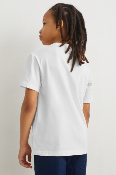 Copii - Tricou cu mânecă scurtă - alb