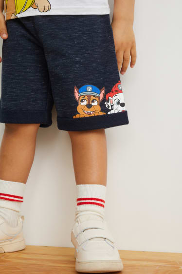 Bambini - Paw Patrol - Set - maglia a maniche corte e shorts felpati - 2 pezzi - bianco