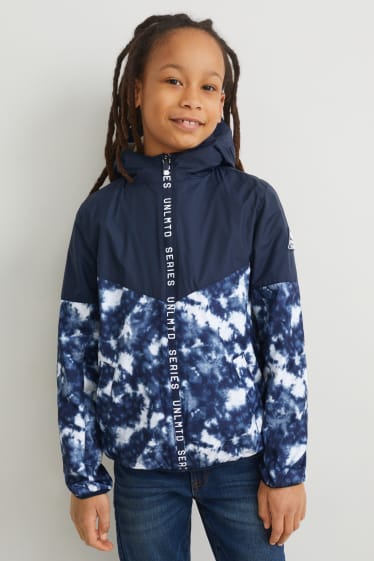 Kinderen: jongens - Jas met capuchon - donkerblauw