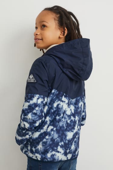 Kinderen: jongens - Jas met capuchon - donkerblauw