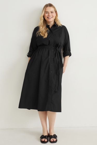 Femmes - Robe chemisier - noir