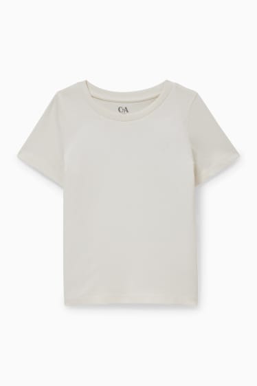 Bambine - T-shirt - bianco crema