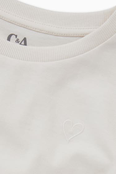 Bambine - T-shirt - bianco crema