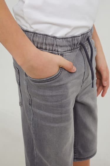 Kinder Jungen - Jeans-Shorts - grau