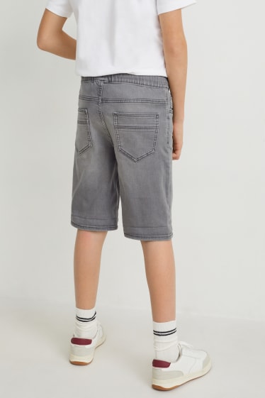Copii - Pantaloni scurți de blugi - gri