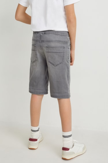 Niños - Shorts vaqueros - gris