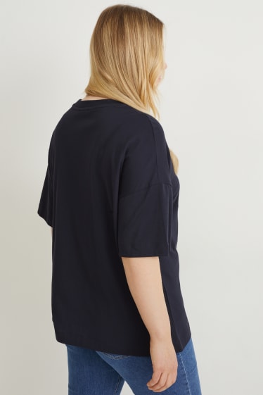 Femmes - T-shirt - bleu foncé