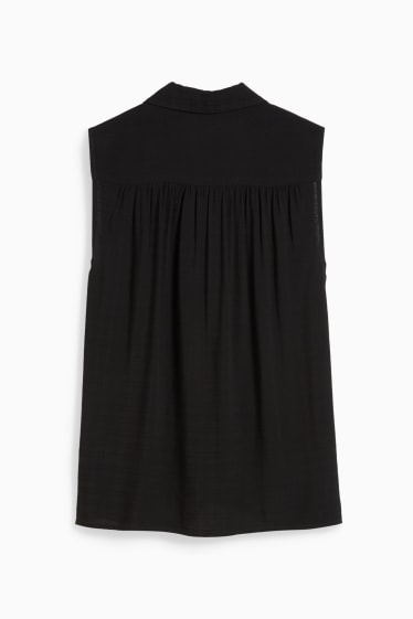 Donna - Blusa smanicata - nero