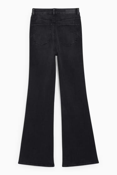 Mujer - Flared jeans - high waist - shaping jeans - LYCRA® - vaqueros - gris oscuro