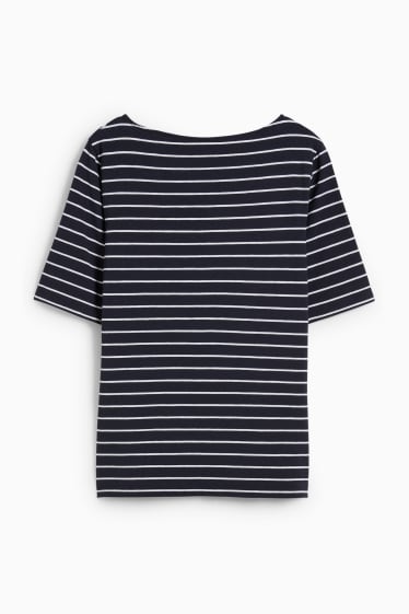 Femmes - T-shirt - LYCRA® - bleu foncé