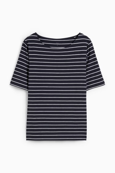 Femmes - T-shirt - LYCRA® - bleu foncé