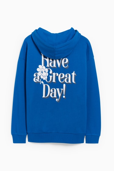 Heren - Hoodie - blauw