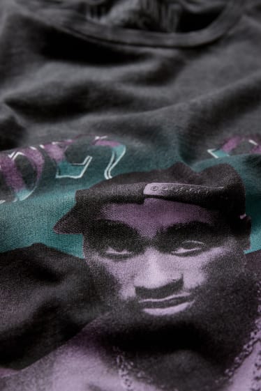 Dames - T-shirt - 2Pac - zwart