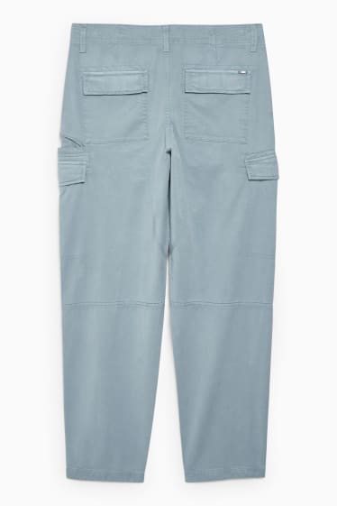 Uomo - Pantaloni cargo - relaxed fit - verde menta