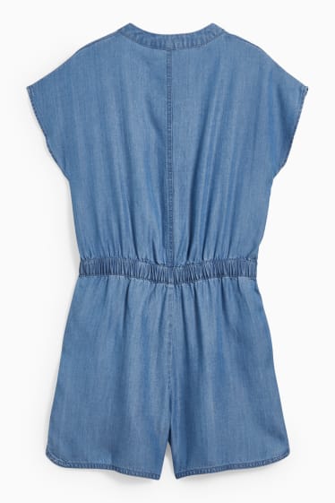 Bambine - Tuta - jeans blu