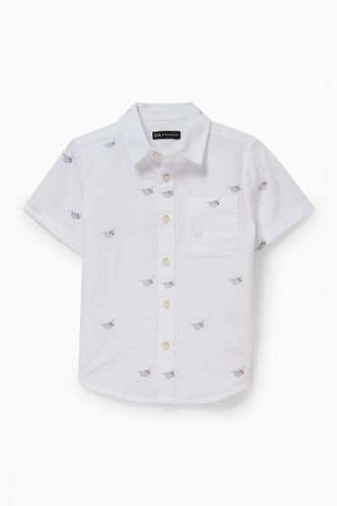 Enfants - Chemise - à motif - blanc