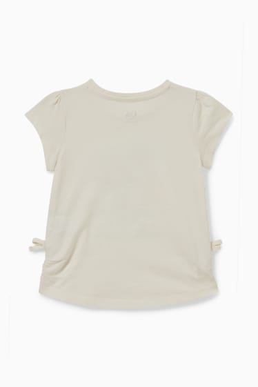 Kinder Mädchen - Kurzarmshirt - cremeweiss