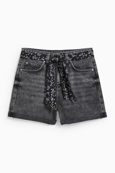 Enfants - Short en jean - jean gris foncé