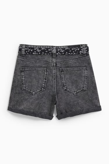 Kinder - Jeans-Shorts - dunkeljeansgrau